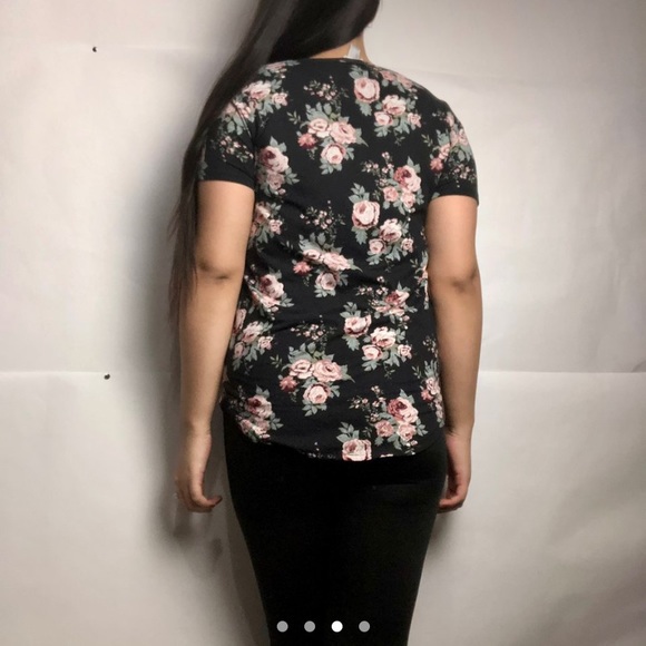 “Good Vibes” Floral Shirt - Picture 3 of 4